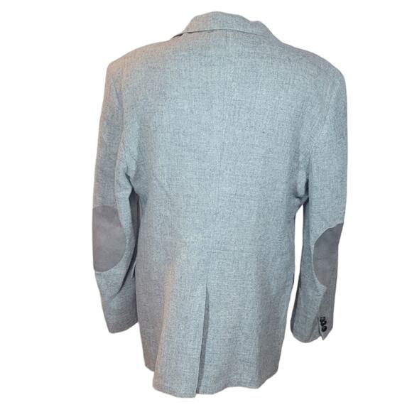 Vintage Anderson Little 100% Wool Grey Tweed Academia Sportcoat Jacket sz 48 - Picture 2 of 10